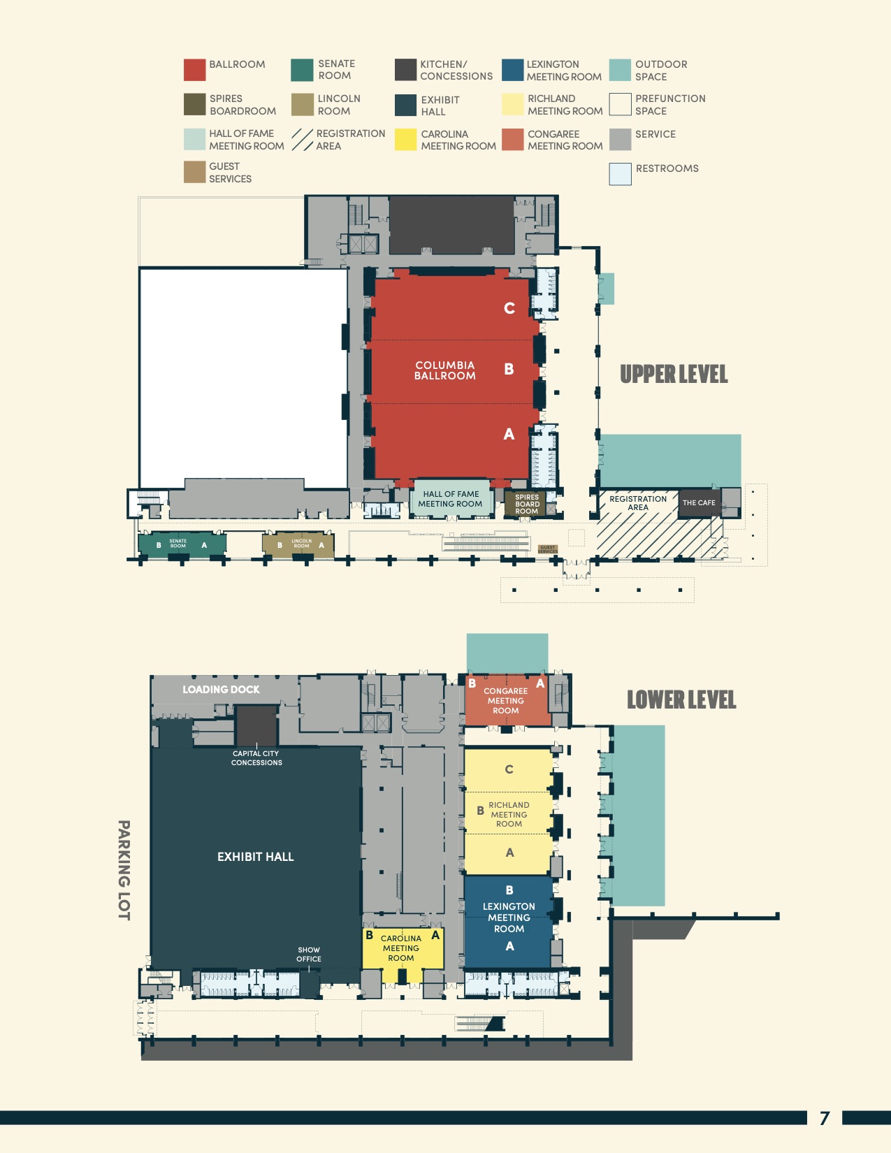 Floor Plans and Capacity Columbia Convention Center